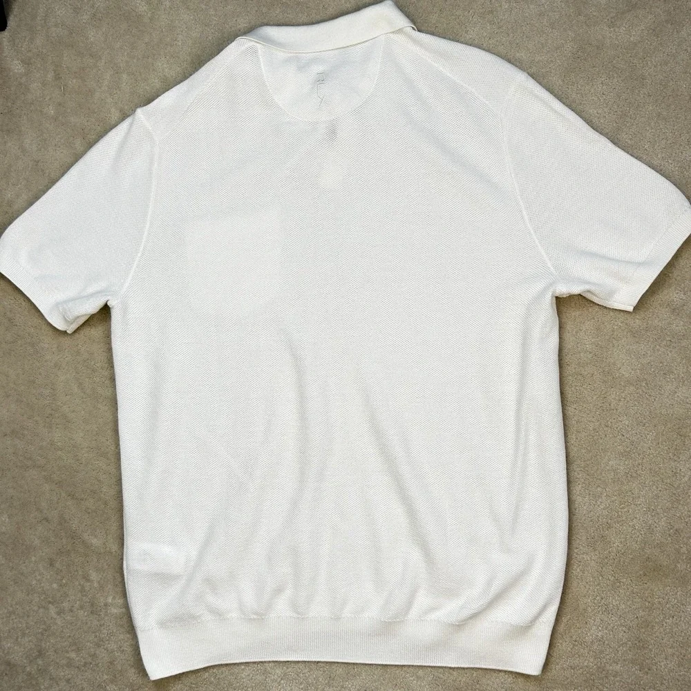RLX Ralph Lauren Sweater Polo Shirt Mens L Knit Short Sleeve Loop Collar Golf